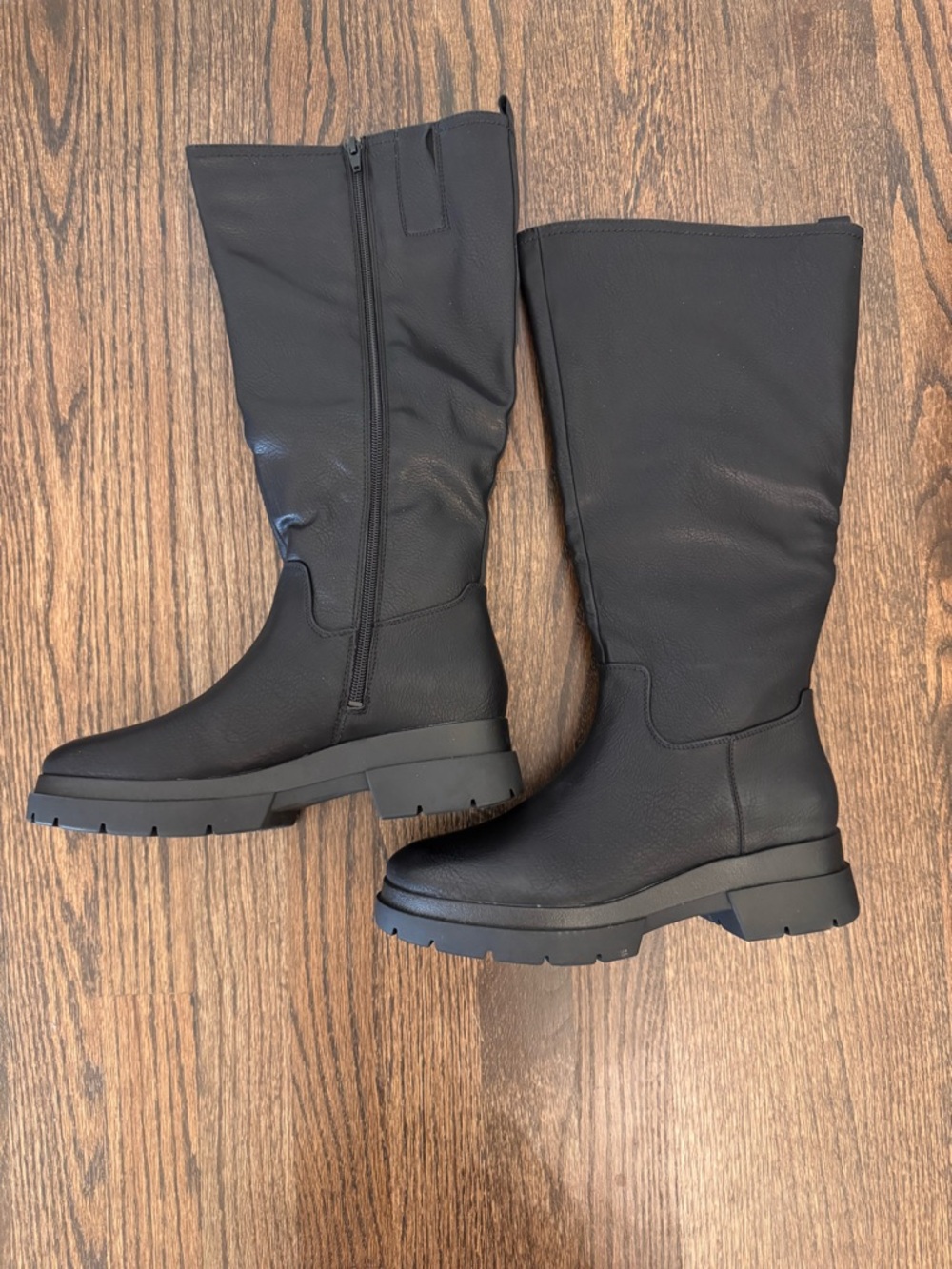 Naturalizer Women's Black Over-the-Knee Lug Sole Boots